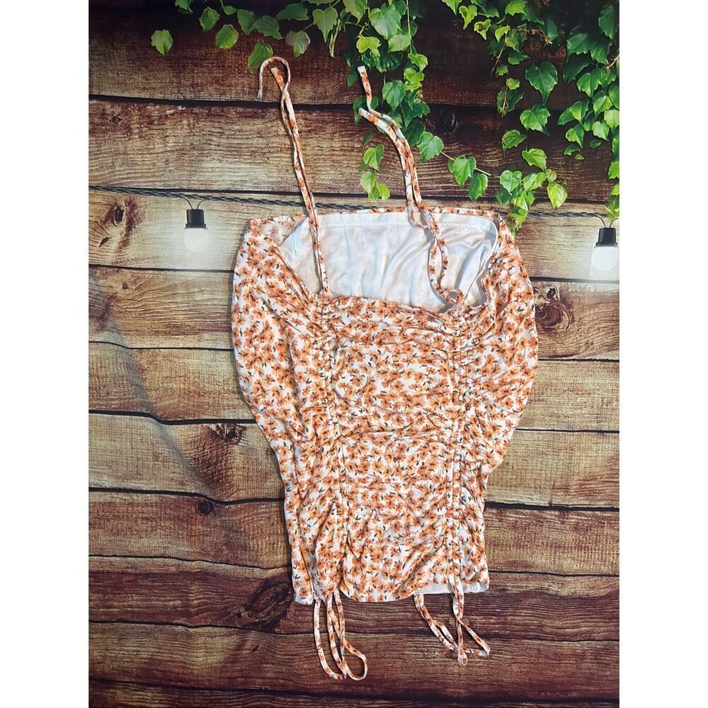 Garage Orange Flower Too Size XS
